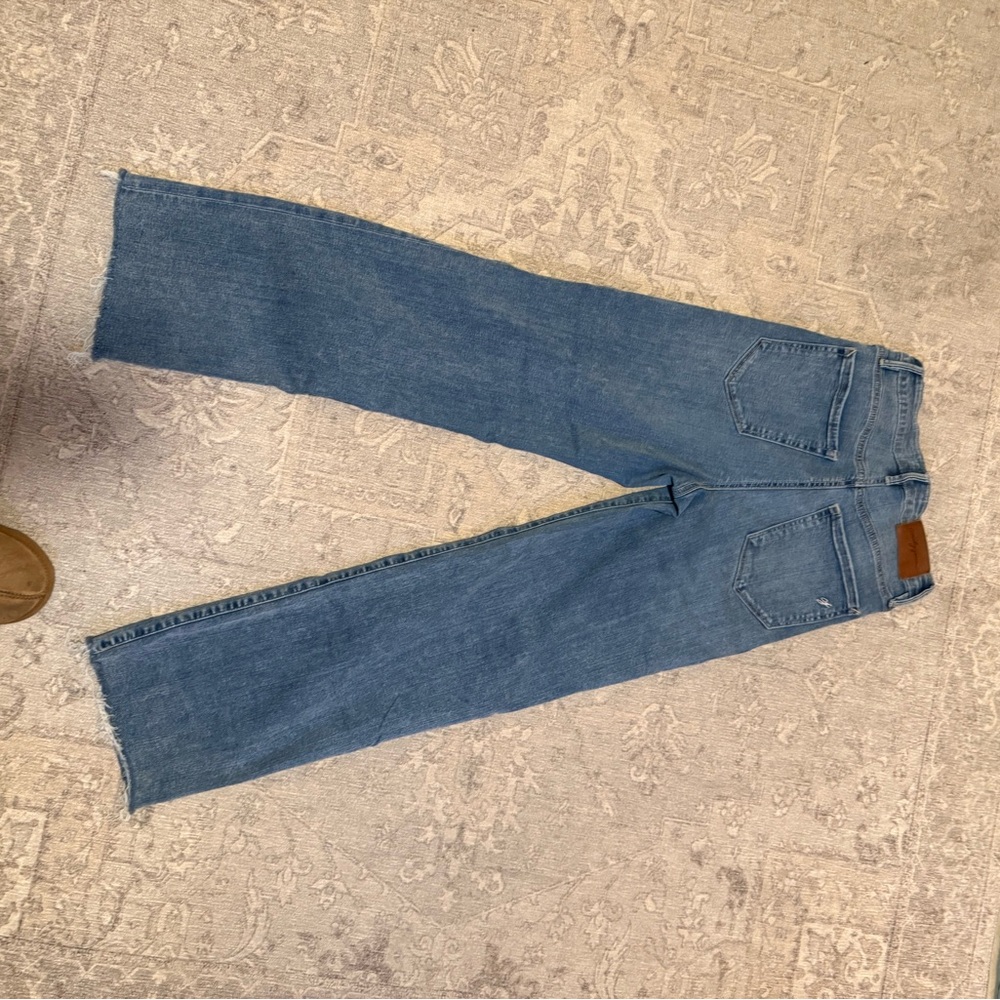 Blue Straight Leg Jeans